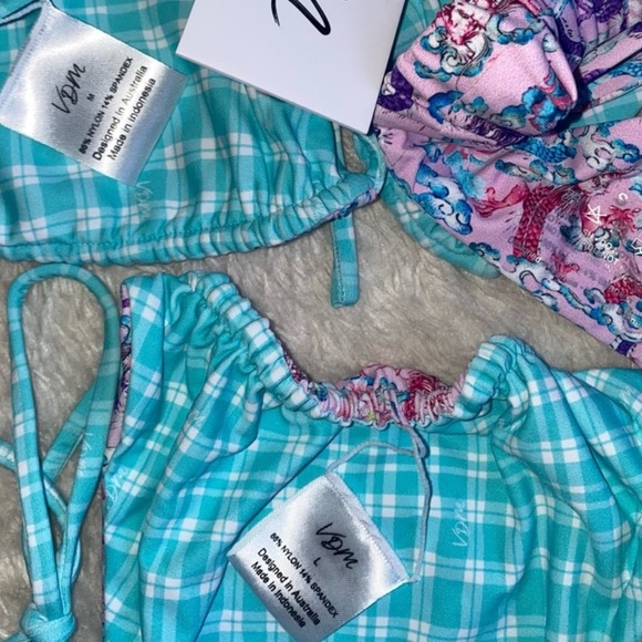 VDM reversible blue and pink bikini. Set of 3 - Picture 5 of 5